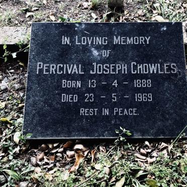 CHOWLES Percival Joseph 1888-1969