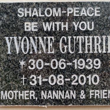 GUTHRIE Yvonne 1939-2010