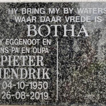 BOTHA Pieter Hendrik 1950-2019