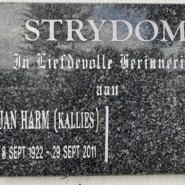 STRYDOM Jan Harm 1922-2011