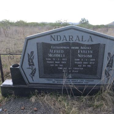 NDARALA Alfred Mgodeli 1883-1969 &amp; Evelyn Nosomi 1889-1973