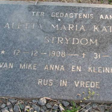 STRYDOM Aletta Maria Katrina 1908-1984