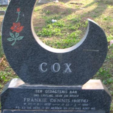 COX Frankie Dennis 1970-1989