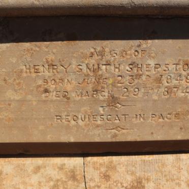 SHEPSTONE William -1873 &amp; Ann -1871 :: SHEPSTONE Henry Smith 1849-1874