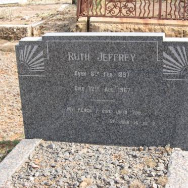 JEFFREY Ruth 1897-1967