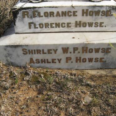 HOWSE R. Florance :: HOWSE Florence :: HOWSE Shirley W.P. :: HOWSE Ashley P