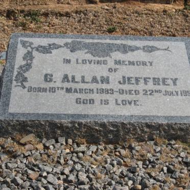 JEFFREY G. Allan 1889-1953