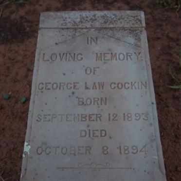 COCKIN George Law 1893-1894