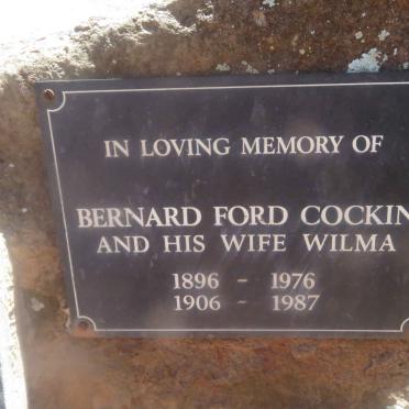 COCKIN Bernard Ford 1896-1976 &amp; Wilma 1906-1987