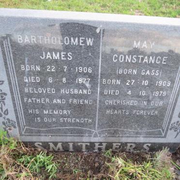 SMITHERS Bartholomew James 1906-1977 &amp; May Constance GASS 1909-1979