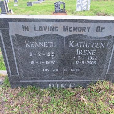 PIKE Kenneth 1919-1977 &amp; Kathleen Irene 1922-2006