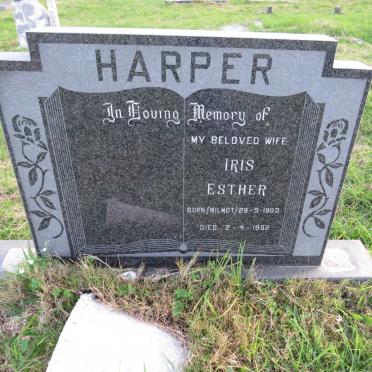 HARPER Iris Esther nee WILMOT 1903- 1982