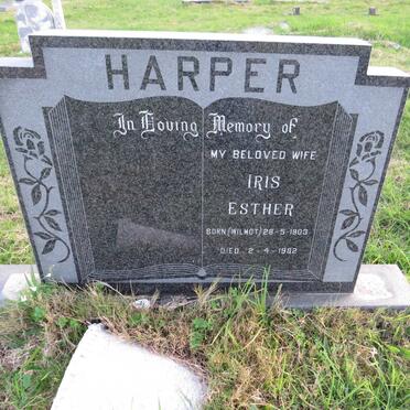 HARPER Iris Esther nee WILMOT 1903- 1982