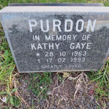 PURDON Kathy Gaye 1963-1993