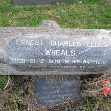 WHEALS Ernest Charles Elder -1970 &amp; Hazel Dorrington UNDERWOOD -2008