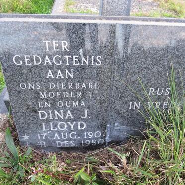 LLOYD Dina J. 1907-1980