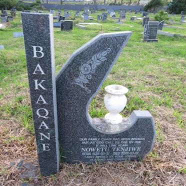BAKAQANE Nowetu Tenjiwe 1938-2007