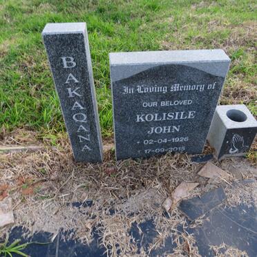 BAKAQANA Kolisile John 1926-2015