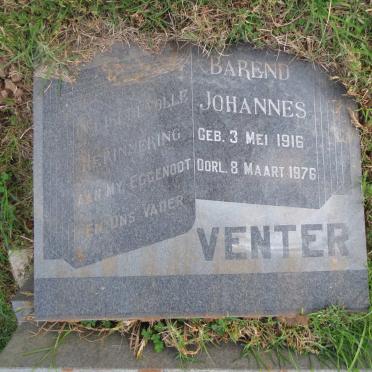 VENTER Barend Johannes 1916-1976
