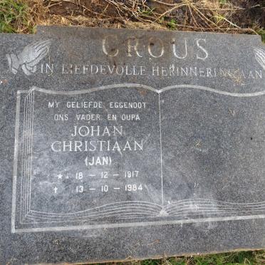 CROUS Johan Christiaan 1917-1984