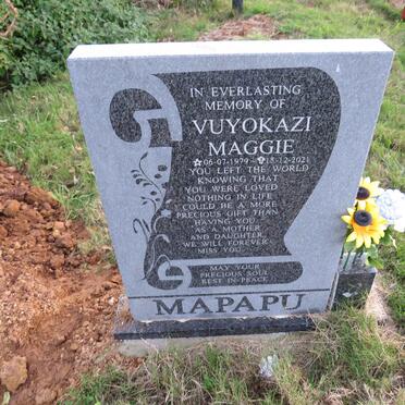 MAPAPU Vuyokazi Maggie 1979-2021