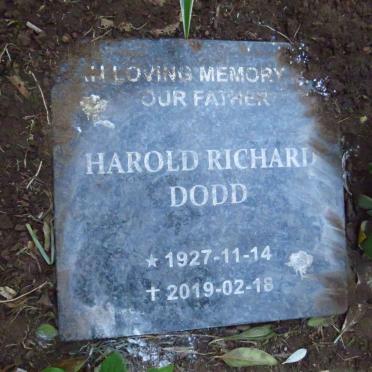 DODD Harold Richard 1927-2019