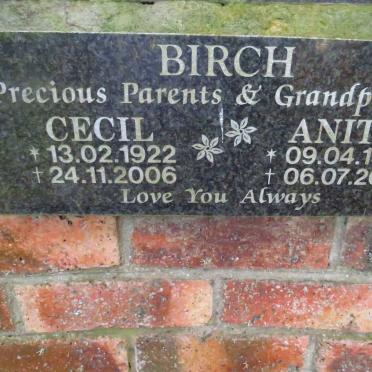 BIRCH Cecil 1922-2006 &amp; Anita 1927-2012