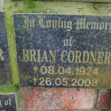 CORDNER Brian 1924-2008