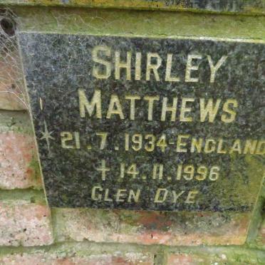 MATTHEWS Shirley 1934-1996