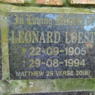 LOEST Leonard 1905-1994