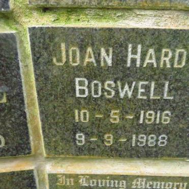 BOSWELL Joan Hardy 1916-1988
