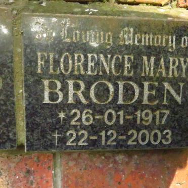 BRODEN Florence Mary 1917-2003