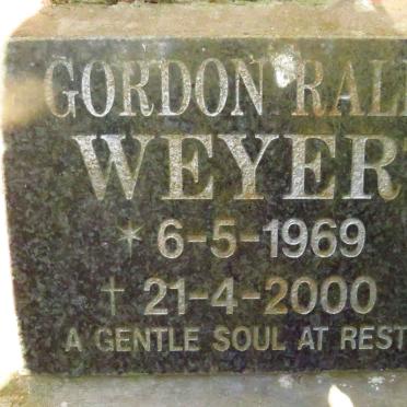 WEYER Gordon Ralf 1969-2000