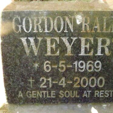 WEYER Gordon Ralf 1969-2000