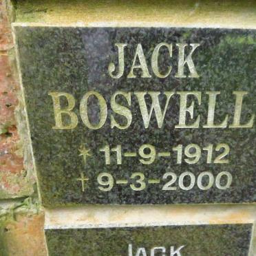 BOSWELL Jack 1912-2000