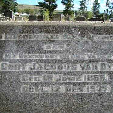 DYK Gert Jacobus, van 1885-1935