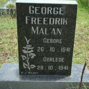 MALAN George Freedrik 1941-1941