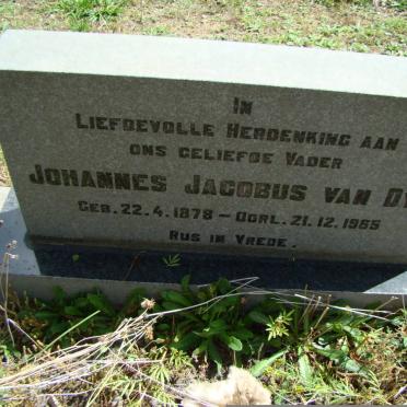 DYK Johannes Jacobus, van 1878-1965