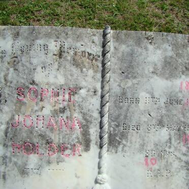 HOLDER Sophie Johana 1867-1947