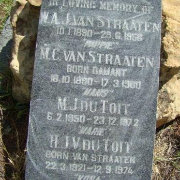 STRAATEN, van :: DAMANT :: DU TOIT