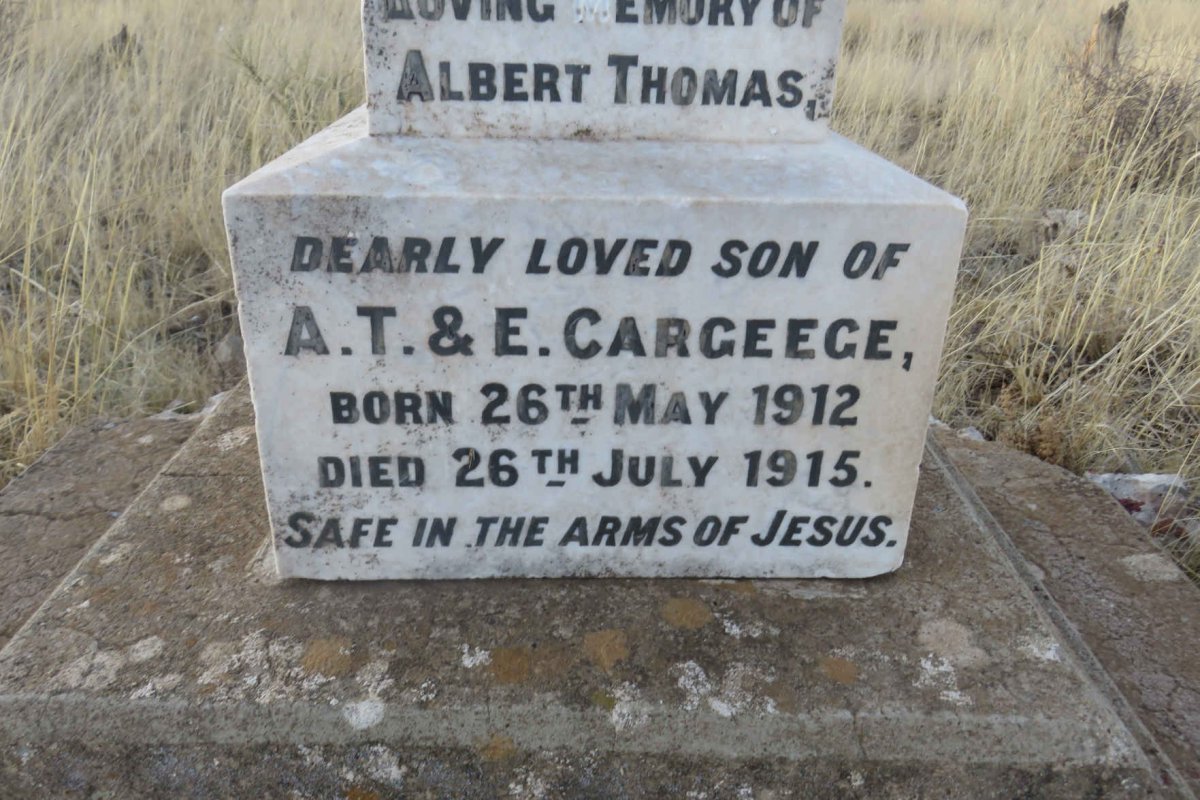 CARGEEGE Albert Thomas 1912-1915