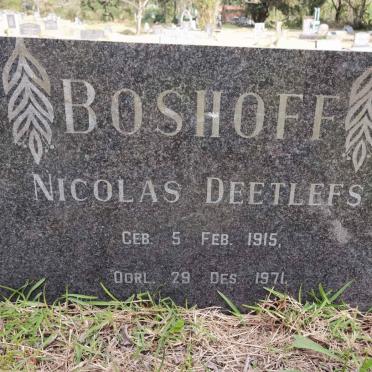 BOSHOFF Nicolas Deetlefs 1915-1971