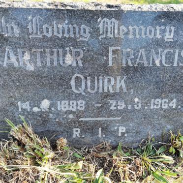 QUIRK Arthur Francis 1888-1964