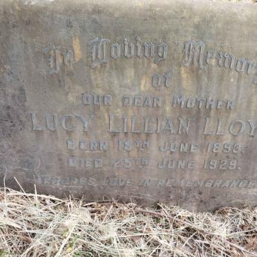 LLOYD Lucy Lillian 1893-1929