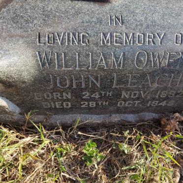LEACH William Owen John 1892-1949