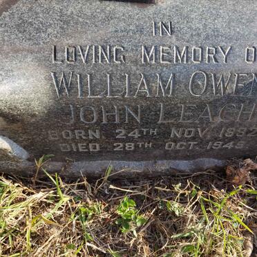 LEACH William Owen John 1892-1949