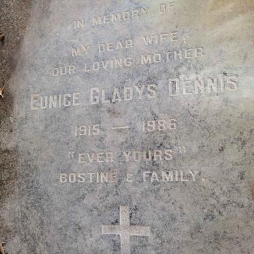 DENNIS Eunice Gladys 1915-1986