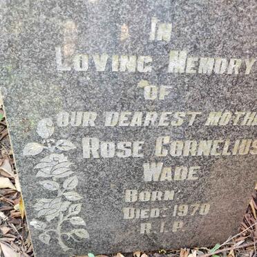 WADE Rose Cornelius -1970