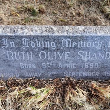 SHAND Ruth Olive 1890-1967