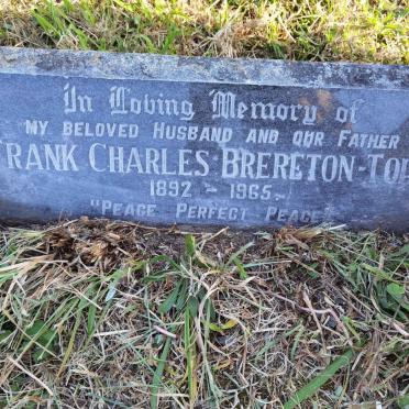 TODD Frank Charles, BRERETON 1892-1965